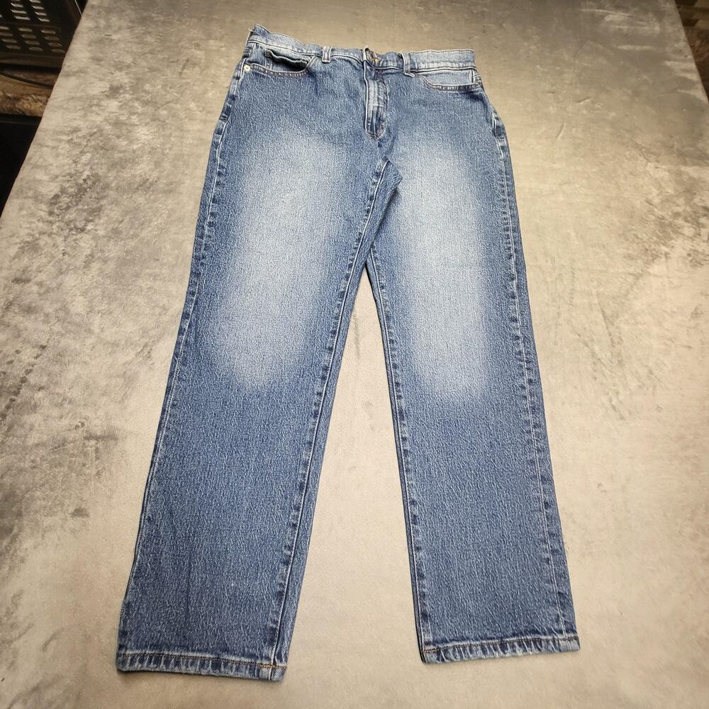 Banana Republic Jeans Womens 10 Blue Beau Medium Wash Straight Mid Rise